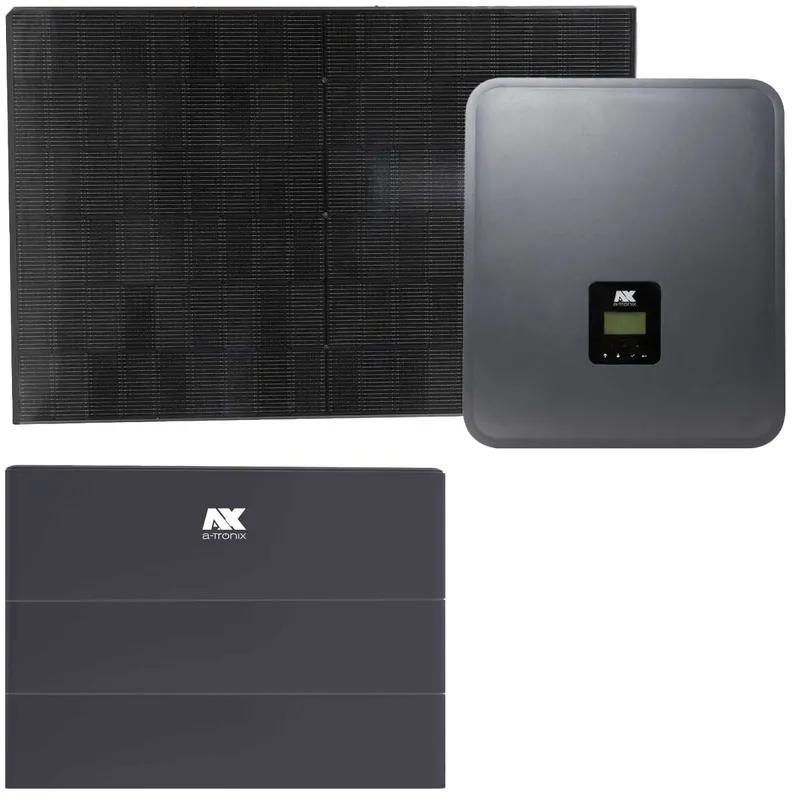 a-TroniX AX 10kWp PV-Komplettanlage mit Glas Glas Modulen und 8,64kWh Speicher Neu