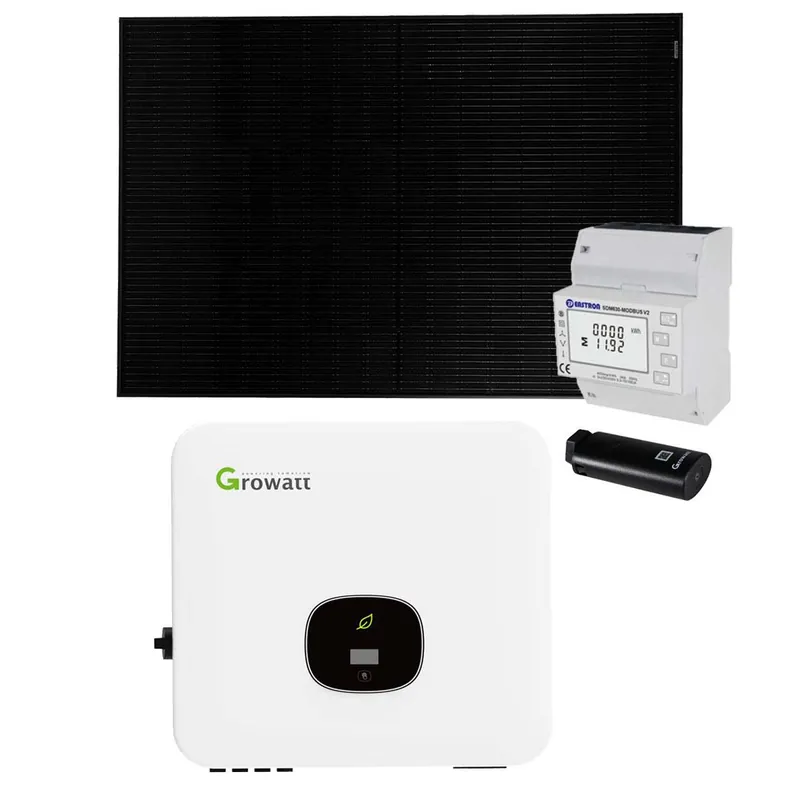 Finale Aktion Growatt 8kWp Glas Glas PV-Anlage ohne Speicher mit Growatt MOD 8000TL3-XH2