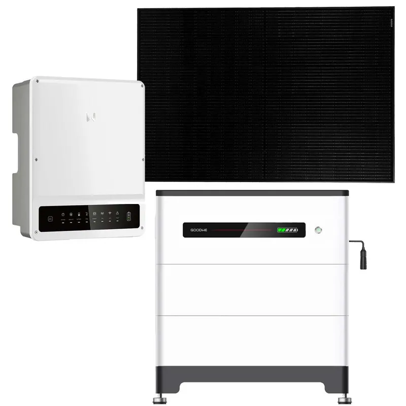 Must-Have GoodWe 5kWp PV Komplettanlage mit Glas Glas Modulen und 6,6kWh Speicher