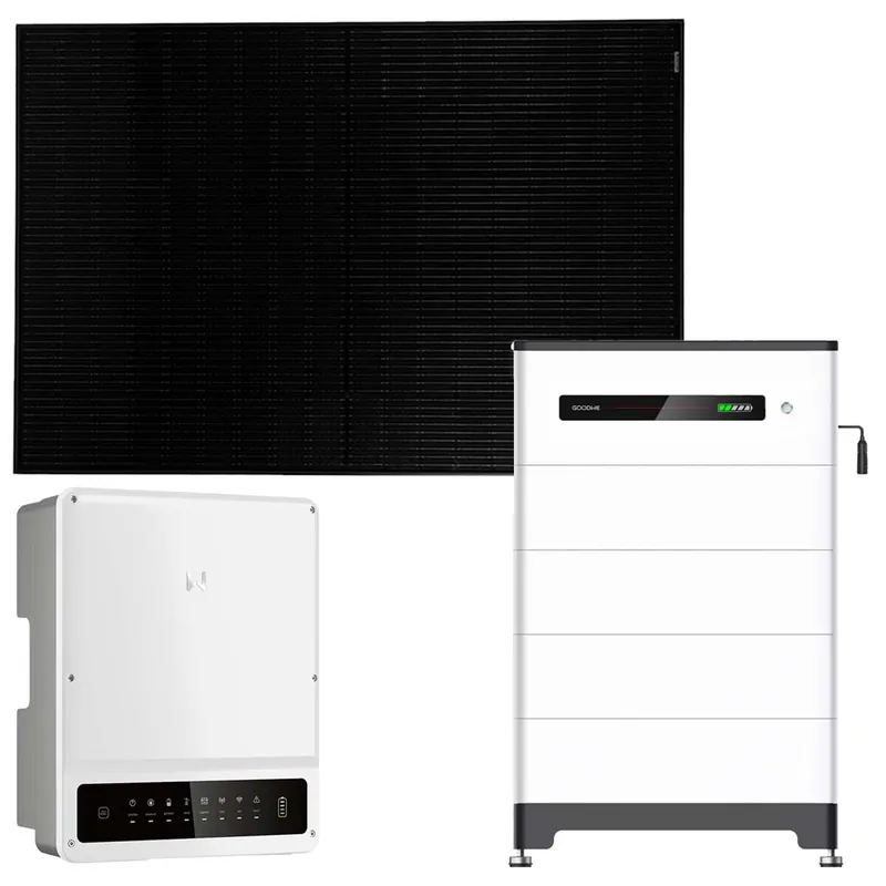 GoodWe 5kWp PV Komplettanlage mit Glas Glas Modulen und 13,1kWh Speicher Günstig