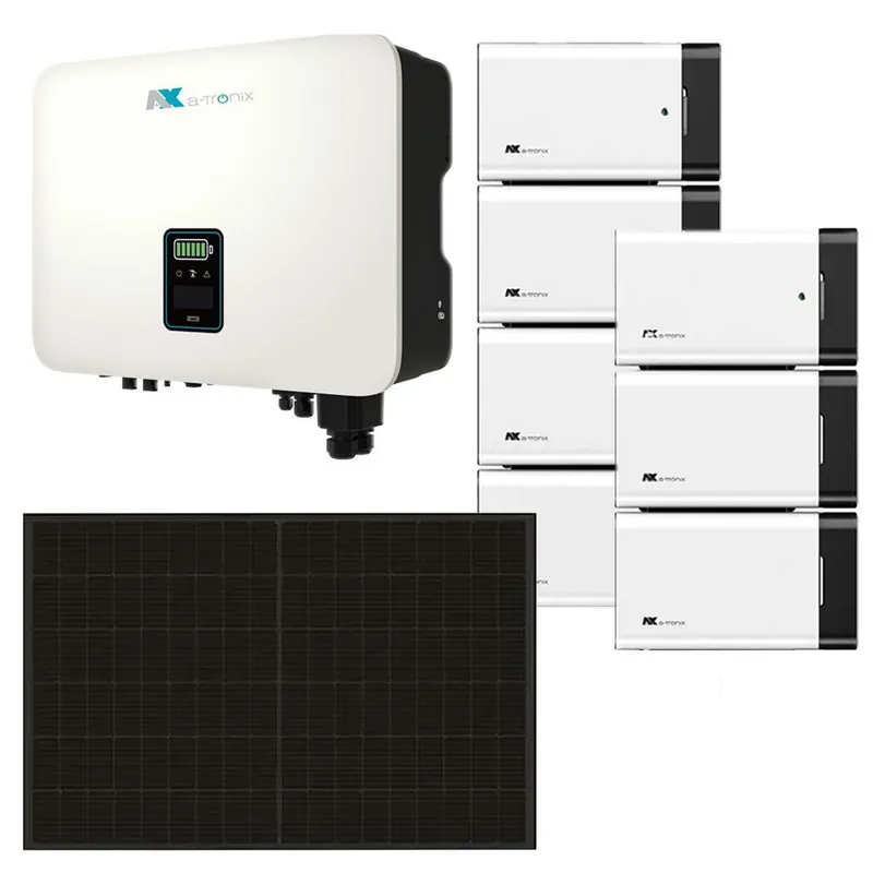 a-TroniX 12kWp PV Komplettanlage mit Glas Glas Modulen und 13,8kWh Speicher Direktkauf