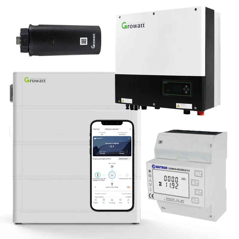 Online Kaufen Growatt SPH8000TL3-BH-UP 8kW Hybrid Wechselrichter mit 7.6kWh Solarspeicher-Set