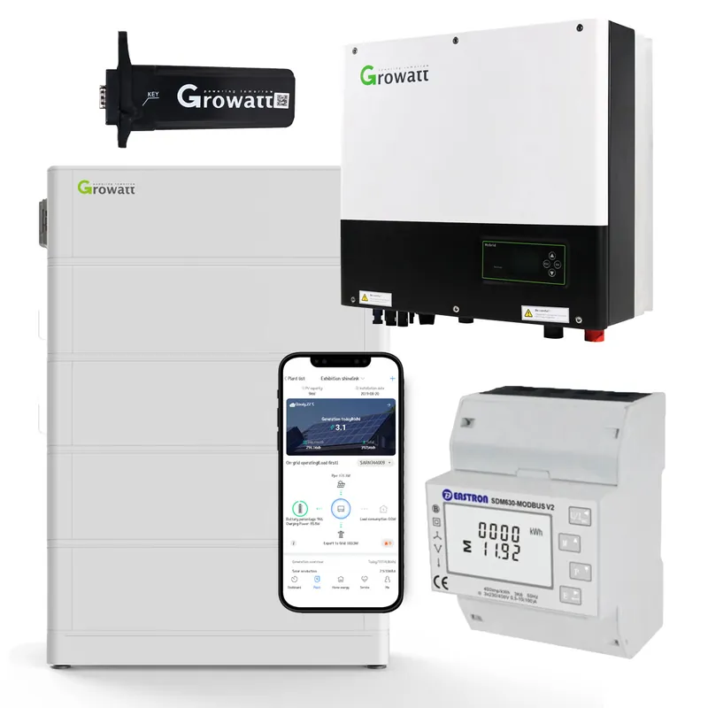 Preiswert Growatt SPH6000TL3-BH-UP 6kW Hybrid Wechselrichter mit 10.2kWh Solarspeicher-Set