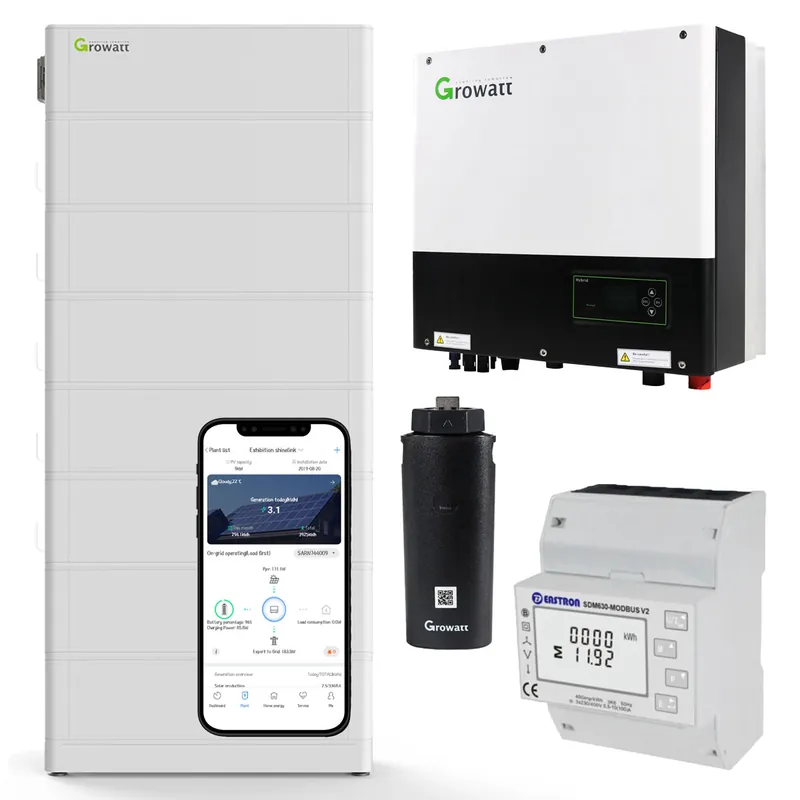 Solange Der Vorrat Reicht Growatt SPH10000TL3-BH-UP 10kW Hybrid Wechselrichter mit 17.9kWh Solarspeicher-Set