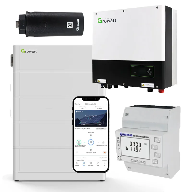 Abverkauf Growatt SPH4000TL3-BH-UP 4kW Hybrid Wechselrichter mit 10.2kWh Solarspeicher-Set