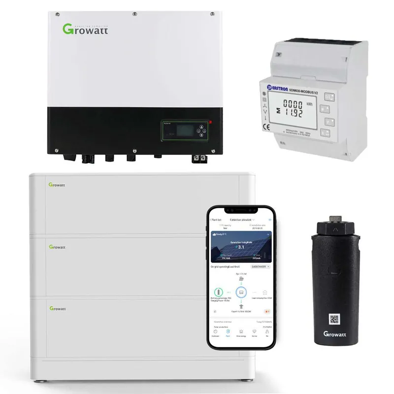 Preiswert Growatt SPH4000TL BL-UP 4kW Hybrid Wechselrichter mit 7.6kWh Solarspeicher-Set
