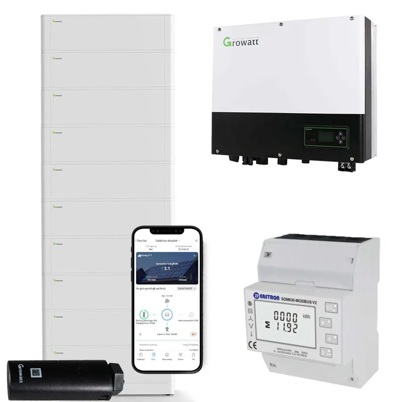 Growatt SPH4000TL BL-UP 4kW Hybrid Wechselrichter mit 25.6kWh Solarspeicher-Set Günstig