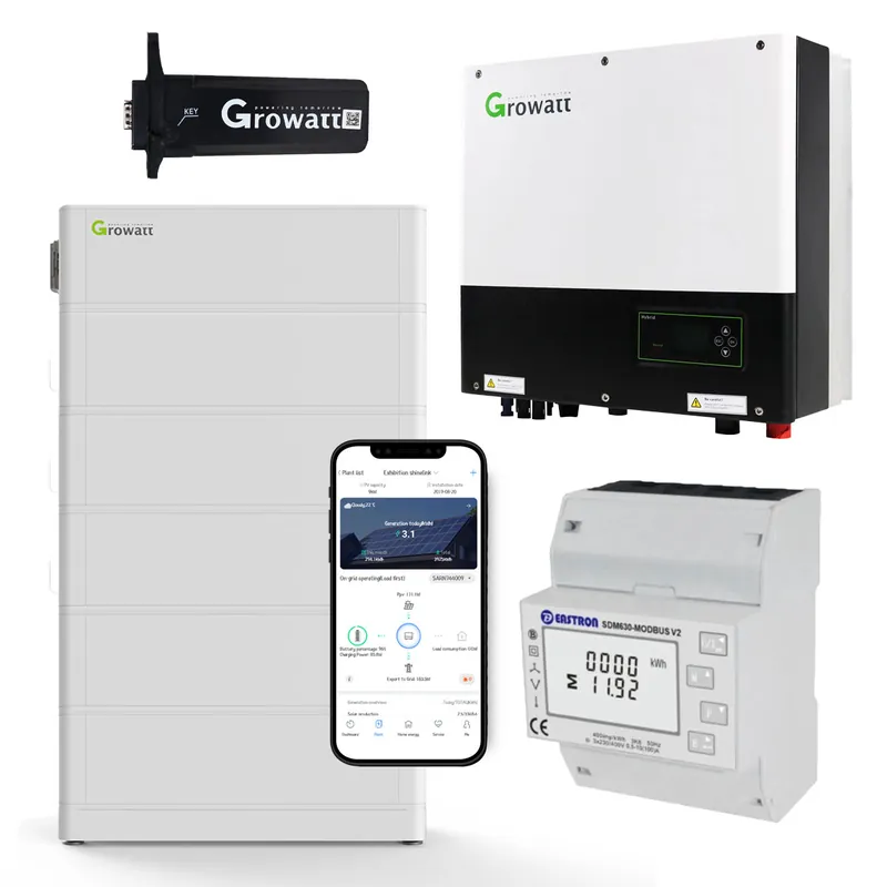 Rabatt Growatt SPH6000TL3-BH-UP 6kW Hybrid Wechselrichter mit 12.8kWh Solarspeicher-Set