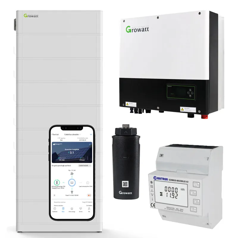 Growatt SPH8000TL3-BH-UP 8kW Hybrid Wechselrichter mit 20.4kWh Solarspeicher-Set Meistverkauft