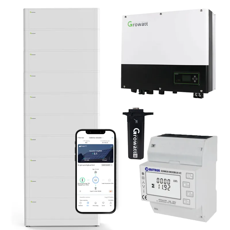 Growatt SPH3600 3,6kW Hybrid Wechselrichter mit 25.6kWh Solarspeicher-Set Beliebt