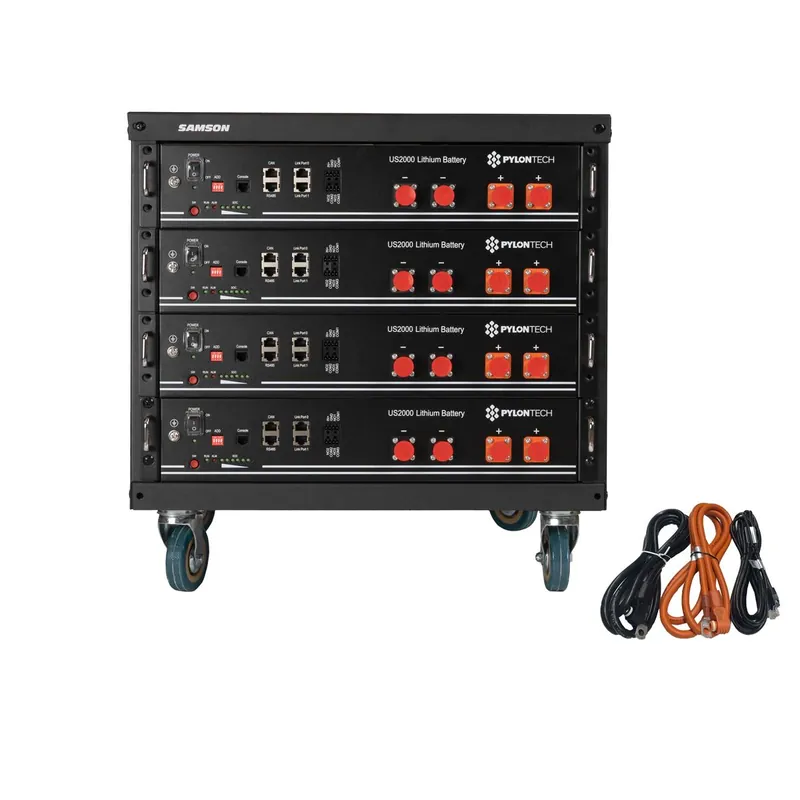 Begrenztes Angebot Pylontech 9,6 kWh Solarspeicher Lithium LiFePO4 inkl. Kabel und BMS und Rack
