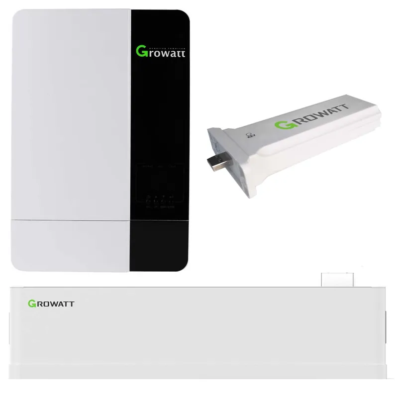 Abverkauf Growatt SPF5000 ES 5kW Off-Grid Wechselrichter mit AXE 5.0L Solarspeicher-Set