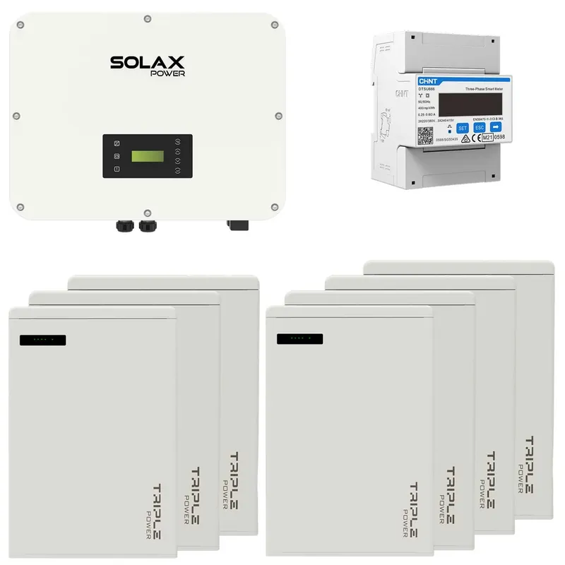 SolaX X3-ULT-30k 30kW Hybrid Wechselrichter mit 46kWh T58 Solarspeicher-Set Zertifiziert