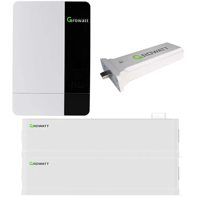Solange Der Vorrat Reicht Growatt SPF5000 ES 5kW Off-Grid Wechselrichter mit AXE 10.0L Solarspeicher-Set