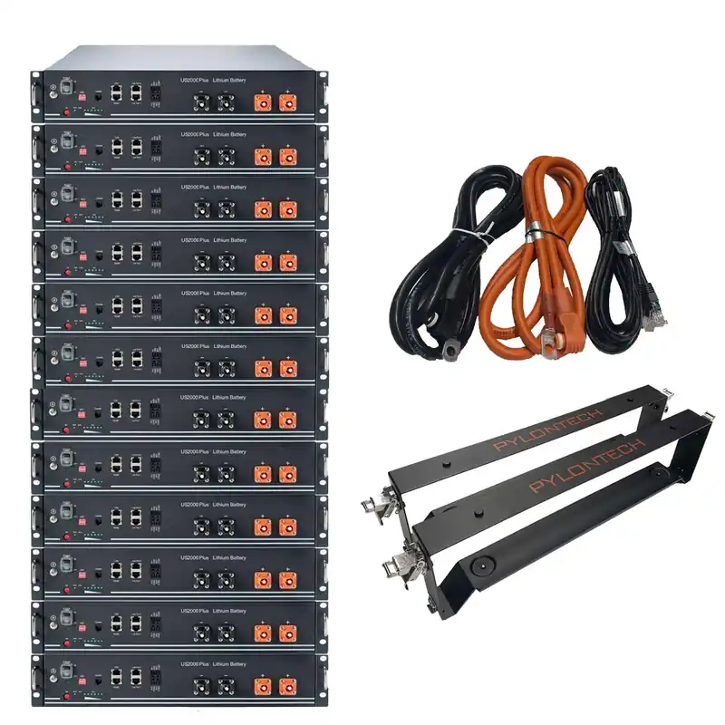 Pylontech 28,8 kWh Solarspeicher Lithium LiFePO4 inkl. Kabel, Halterung und BMS Zertifiziert