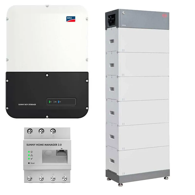 Geprüft SMA Sunny Boy Storage 6.0 6kW Wechselrichter mit 16,56kWh Batteriespeicher-Set