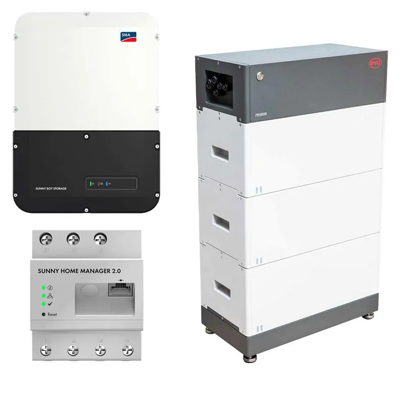 SMA Sunny Boy Storage 3.7 3.680W Wechselrichter mit 7,68kWh Batteriespeicher-Set Begrenztes Angebot