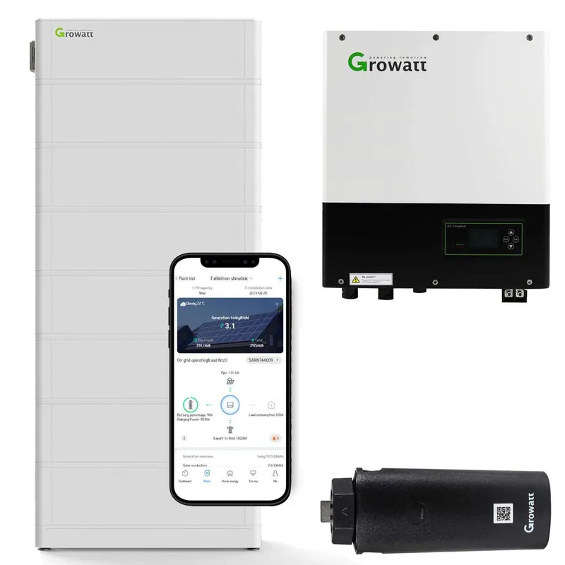 Growatt SPA 5000TL3 BH 5kW Batteriewechselrichter mit 17,9 kWh Solarspeicher-Set Finale Aktion