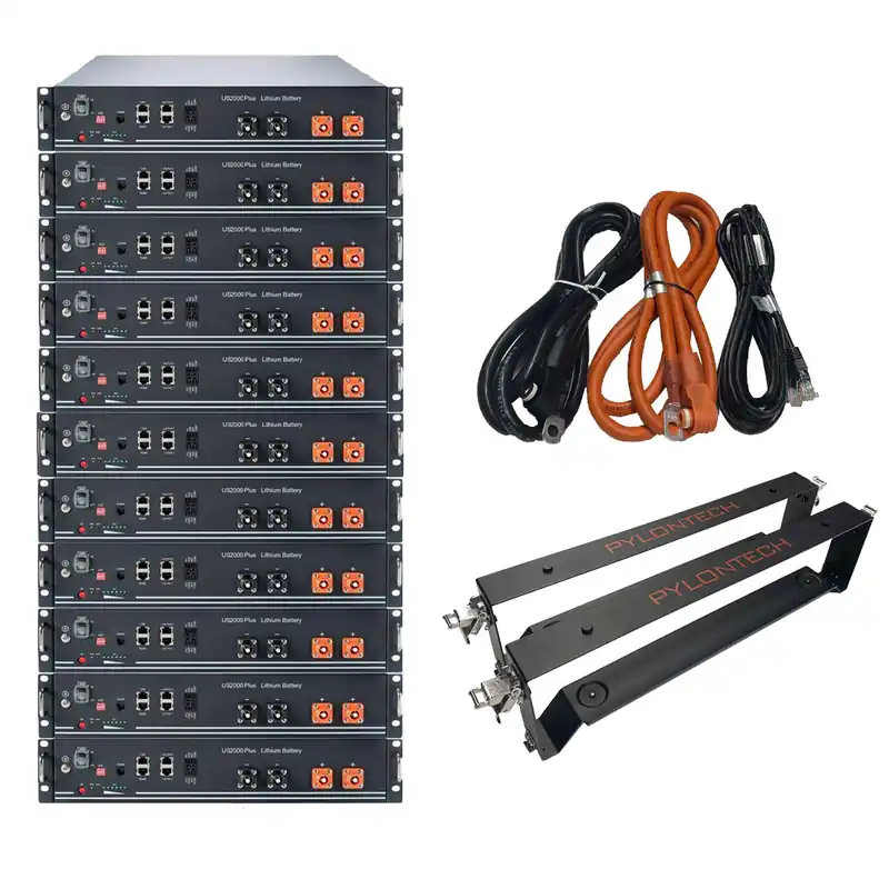 Pylontech 26,4 kWh Solarspeicher Lithium LiFePO4 inkl. Kabel, Halterung und BMS Solange Der Vorrat Reicht