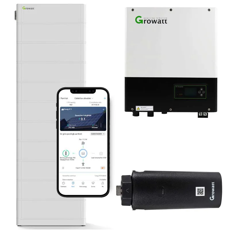 Jetzt Bestellen Growatt SPA 5000TL3 BH-UP 5kW Batteriewechselrichter mit 25,6 kWh Solarspeicher-Set