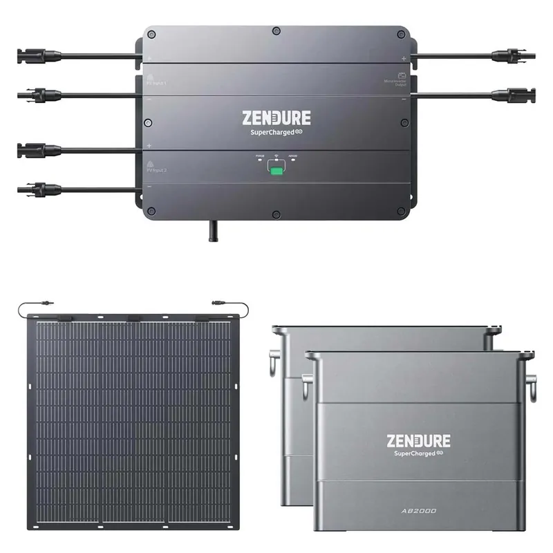 Zendure Smart PV Hub 2000 Balkonkraftwerk bis 2.400 Watt, 3,84kWh Speicher, 2 x 220W Module Schnäppchen