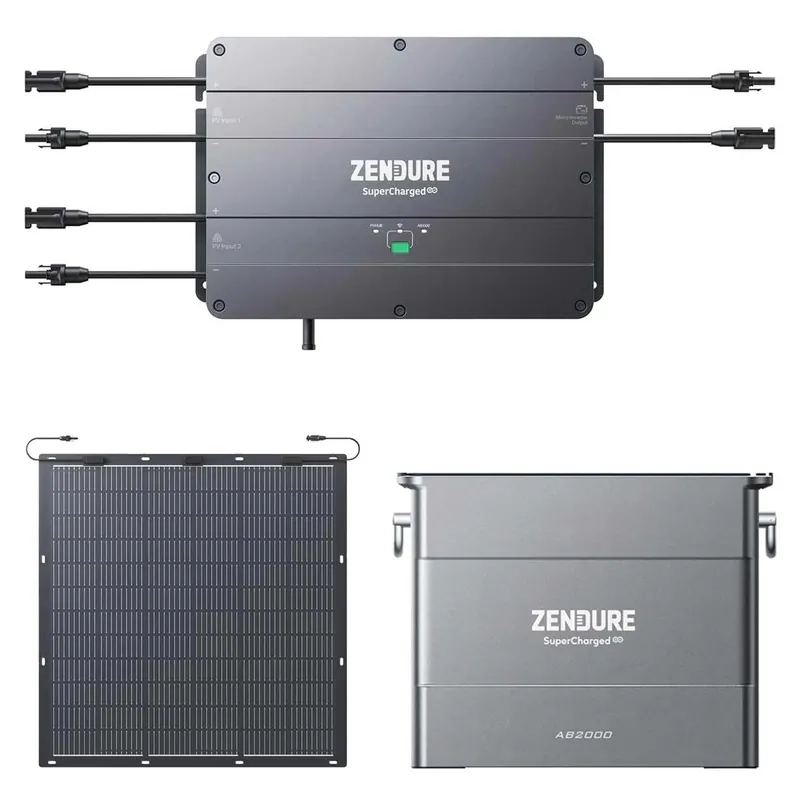 Expressversand Zendure Smart PV Hub 2000 Balkonkraftwerk bis 2.400 Watt, 1,92kWh Speicher, 2 x 220W Module