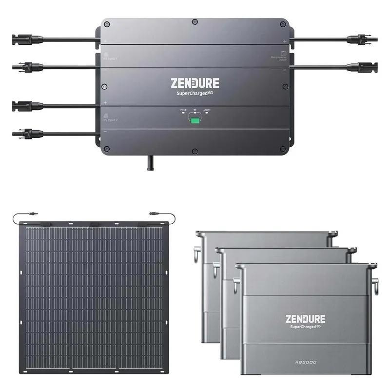 Zendure Smart PV Hub 2000 Balkonkraftwerk bis 2.400 Watt, 5,76kWh Speicher, 2 x 220W Module Meistverkauft