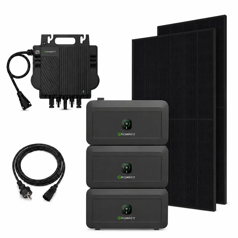 Balkonkraftwerk 800W Komplettset mit 1000 Wp und 6144Wh Speicher Neue Kollektion