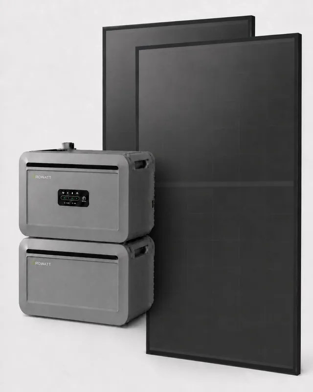 Balkonkraftwerk 800W Premium All in One mit 960 Wp Back-Contact Modul und 4096Wh Speicher Mega-Angebot