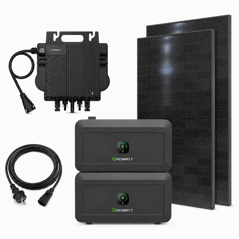 Balkonkraftwerk 800W Komplettset mit 920 Wp und 4096Wh Speicher Günstig