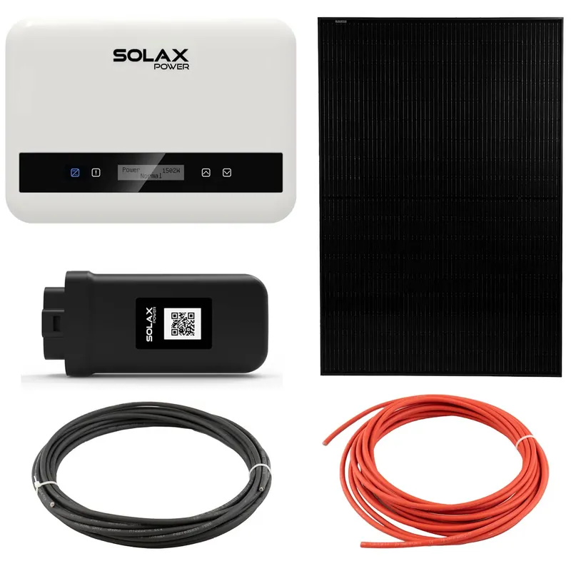 Markenprodukt SolaX Balkonkraftwerk X1-Mini G4 800W mit Solarpanelen und WiFi