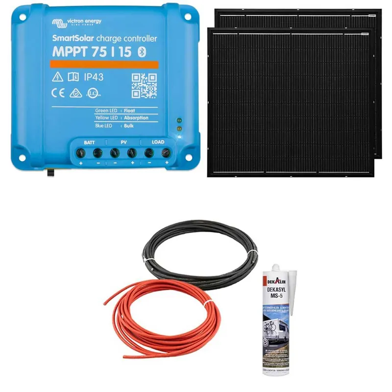 Top-Seller a-TroniX Solaranlage Wohnmobil 220W mit Victron MPPT Laderegler