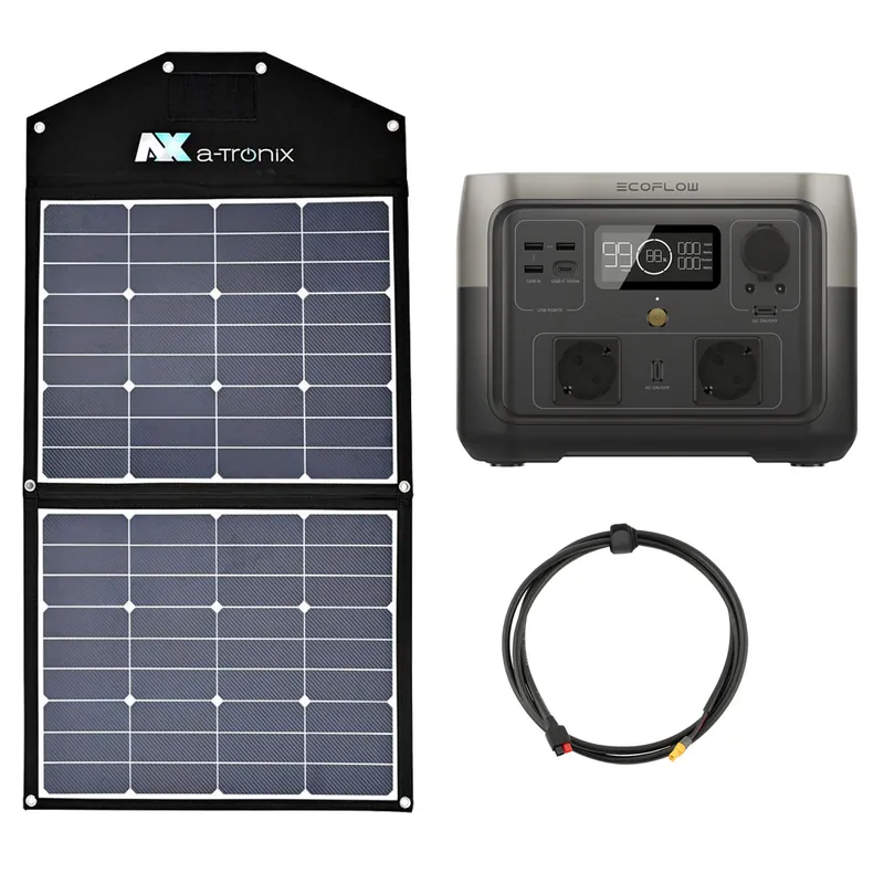 EcoFlow River 2 Max 512Wh Portable Powerstation mit 90W Solarmodul Wochenendangebot