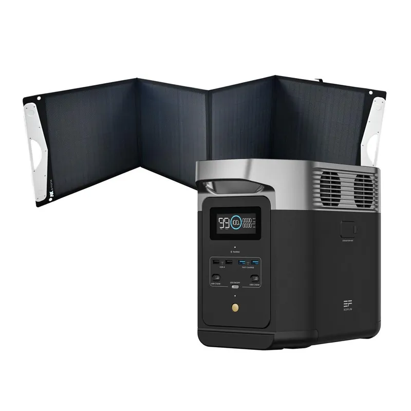 Ecoflow Delta 2 1024Wh Powerstation mit a-TroniX Solar Bag 200W Neue Ware