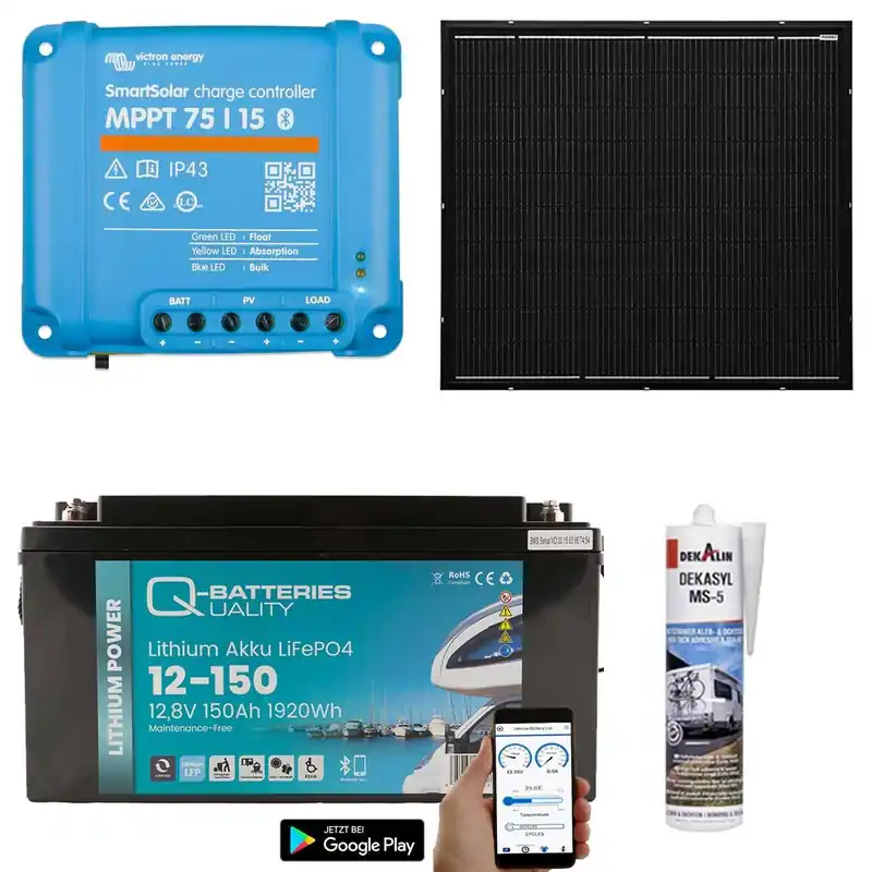 a-TroniX Solaranlage Wohnmobil 220W mit 150Ah Lithium Batterie und Victron MPPT Laderegler Jetzt Bestellen