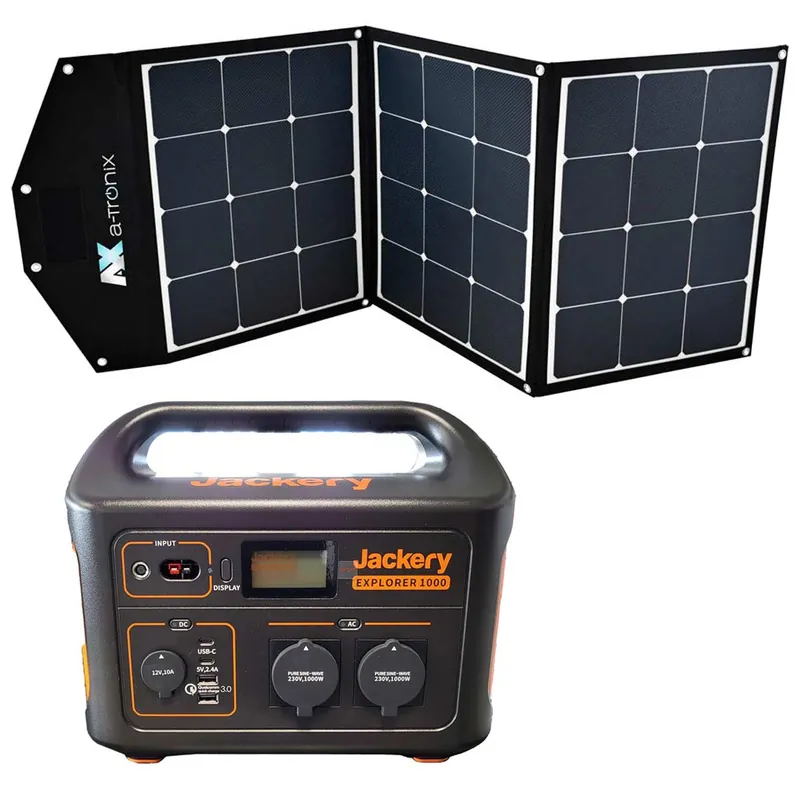 Jackery Explorer 1000 1002Wh Portable Powerstation Solar Bag 135W faltbares Solarmodul Top-Seller