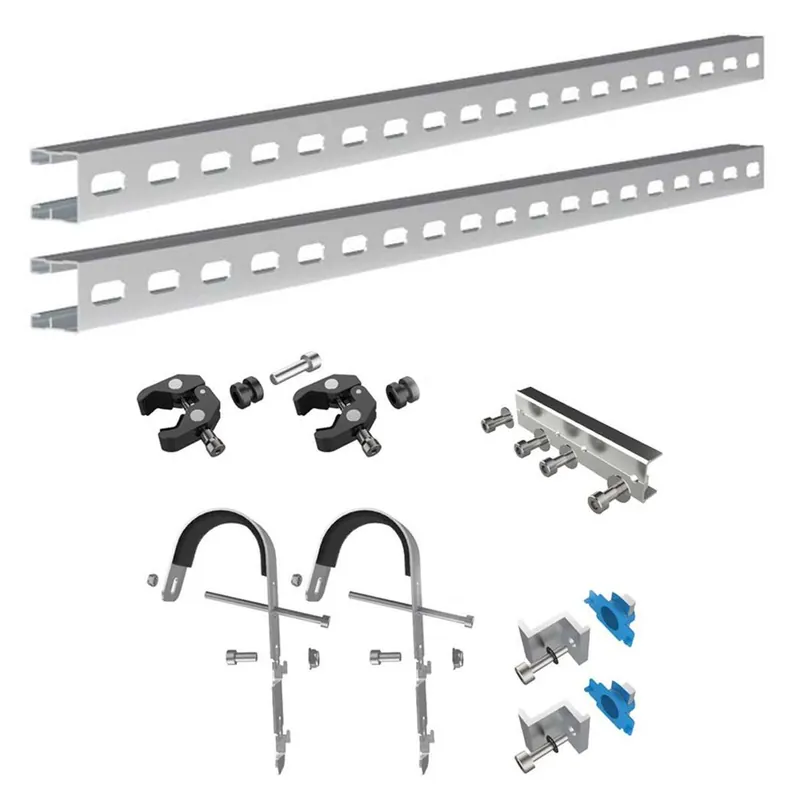 Neu Balkonhalterung Befestigungssystem aus Aluminium für Balkonkraftwerk