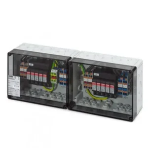 Solange Der Vorrat Reicht Phoenix Contact Überspannungsschutzbox 4 MPPT, Typ 1+2 je 2 x In / Out, I max je 40 A, Klemmen