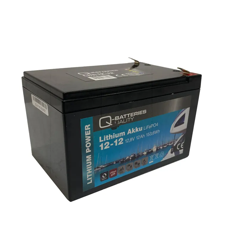 Meistverkauft Q-Batteries Lithium Akku 12-12 12,8V 12Ah 153,6Wh LiFePO4 Batterie