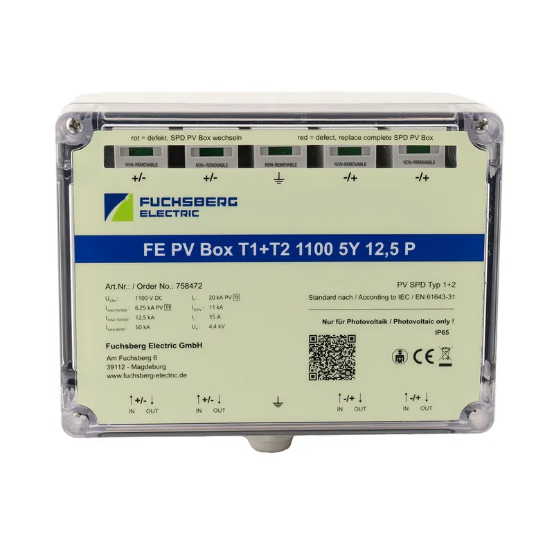 Fuchsberg PV BOX Generatoranschlusskasten Überspannungsschutz 2 String Online Kaufen