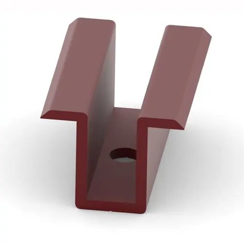Garantierte Lieferung FuturaSun Mittelklemme Rot (RAL 3005) 30mm 1 Packung = 10 Klemmen