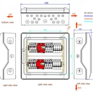 GAK TYPE S-1000-2x4(2x)xx-T50A-BC-PC-1.0 Generatoranschlusskasten Direkt Vom Hersteller