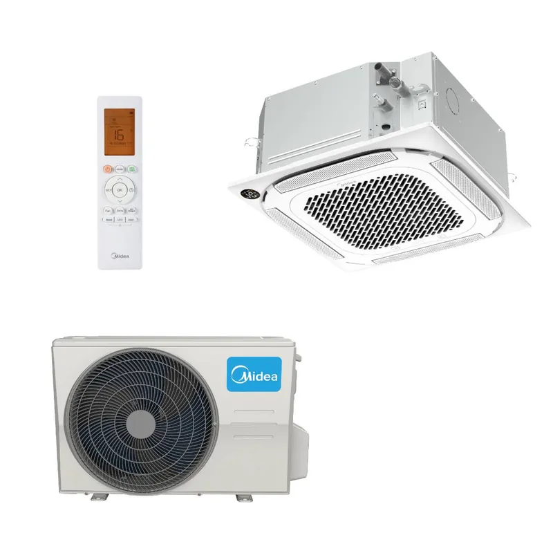 Midea 4-Wege Deckenkassetten Set MCA4U-18HRFNX 5,2kW Zertifiziert