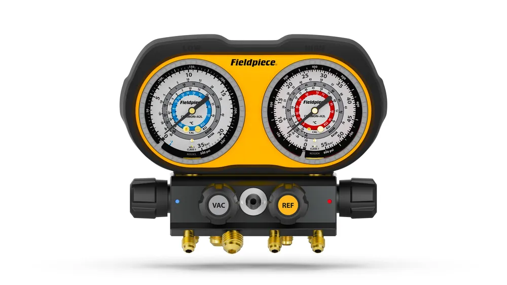 Fieldpiece Analogue Manifold, 3 Port, Refrig, Celsius Fieldpiece Analogue Manifold Refrigeration 3-port (R134A / R407C R404A / R448A) Angebot