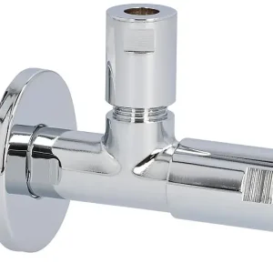 Finale Aktion Eckventil Design-tec classic line DIN DVGW, hochglanz verchromt selbstdichtendes