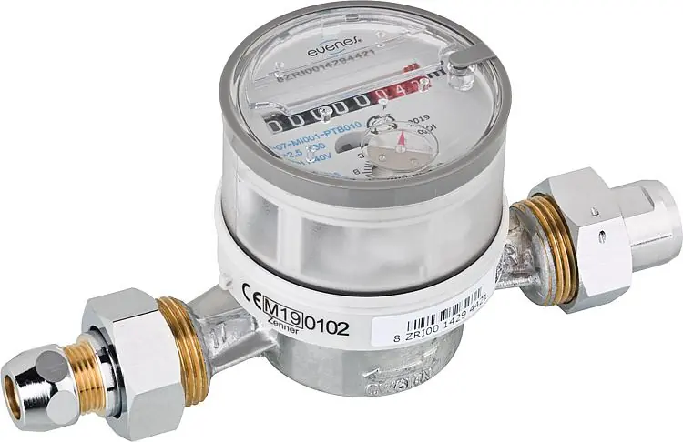 Angebot Eckventilzähl. Q3=2,5 (QN1,5m /h) DN20 (3/4"),Baul. 80 mm inkl. 9,30 Euro Beglau