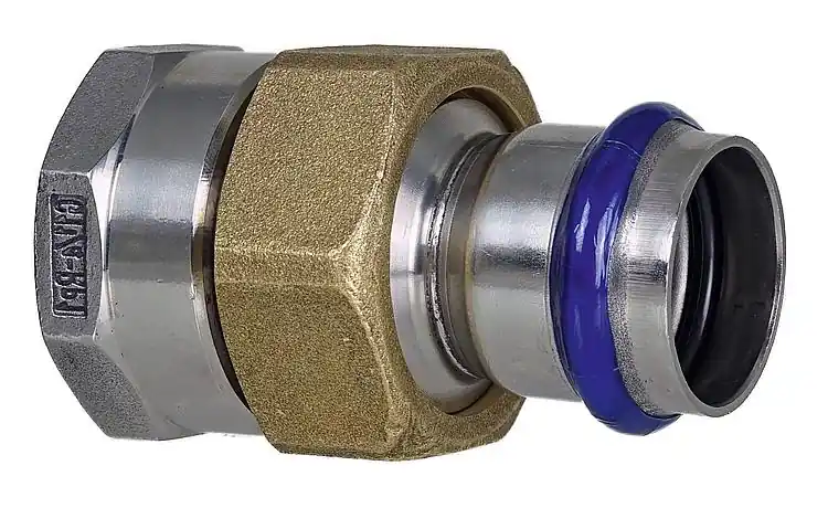 Begrenztes Angebot Edelstahl Durchgangsverschr. IG flachdichtend 15mm x 1/2" V-Kontur