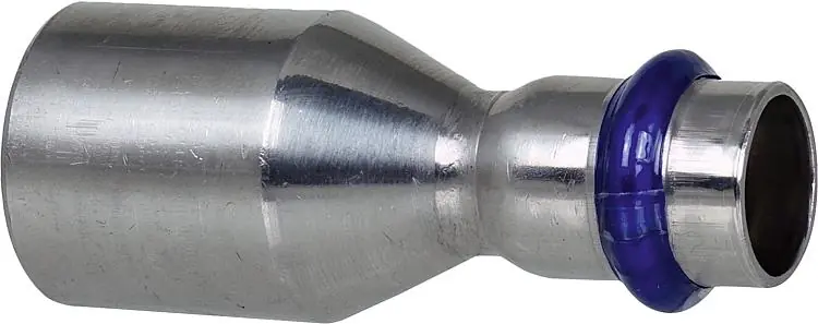 Edelstahl Pressfitting Absatznippel 22x18mm V-Kontur Garantierte Lieferung