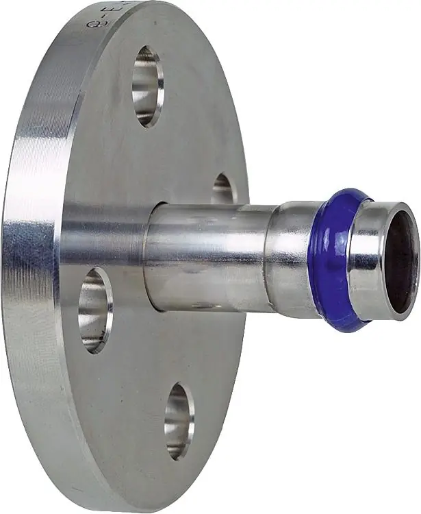 Edelstahl Pressfitting Flansch 18mm, PN 16, V-Kontur Knallerangebot