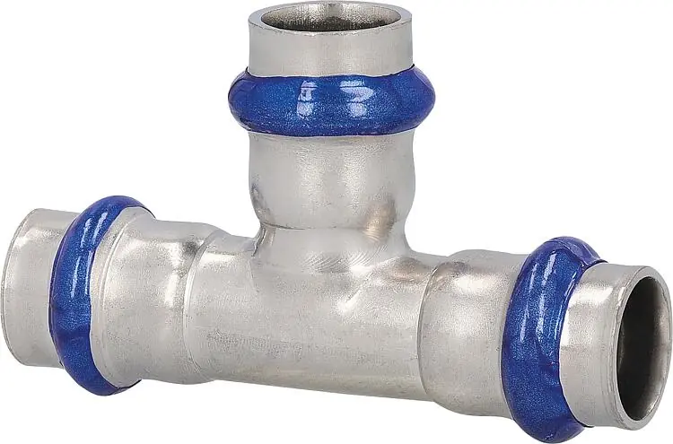 Edelstahl Pressfitting T-Stück 15mm V-Kontur Neu Im Sortiment